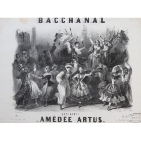 ARTUS Amédée Bacchanal Piano ca1850