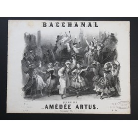 ARTUS Amédée Bacchanal Piano ca1850