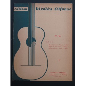 BACH J. S. Bourrée Gigue Adagio Guitare 1964