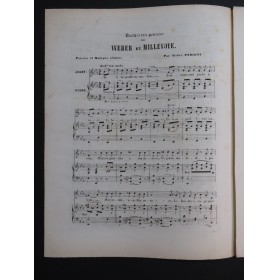 PARIZOT Victor Dernières Pensées de Weber et Millevoye Chant Piano XIXe