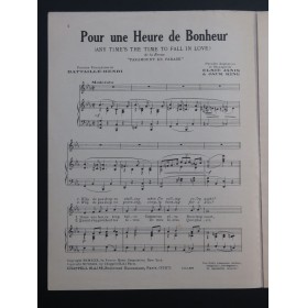 JANIS Elsie KING Jack Pour une Heure de Bonheur Chant Piano 1930