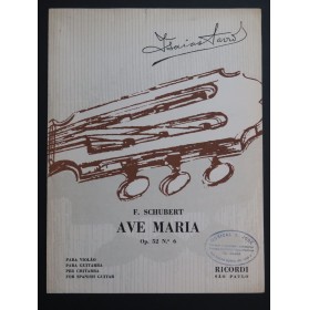 SCHUBERT Franz Ave Maria Guitare 1956