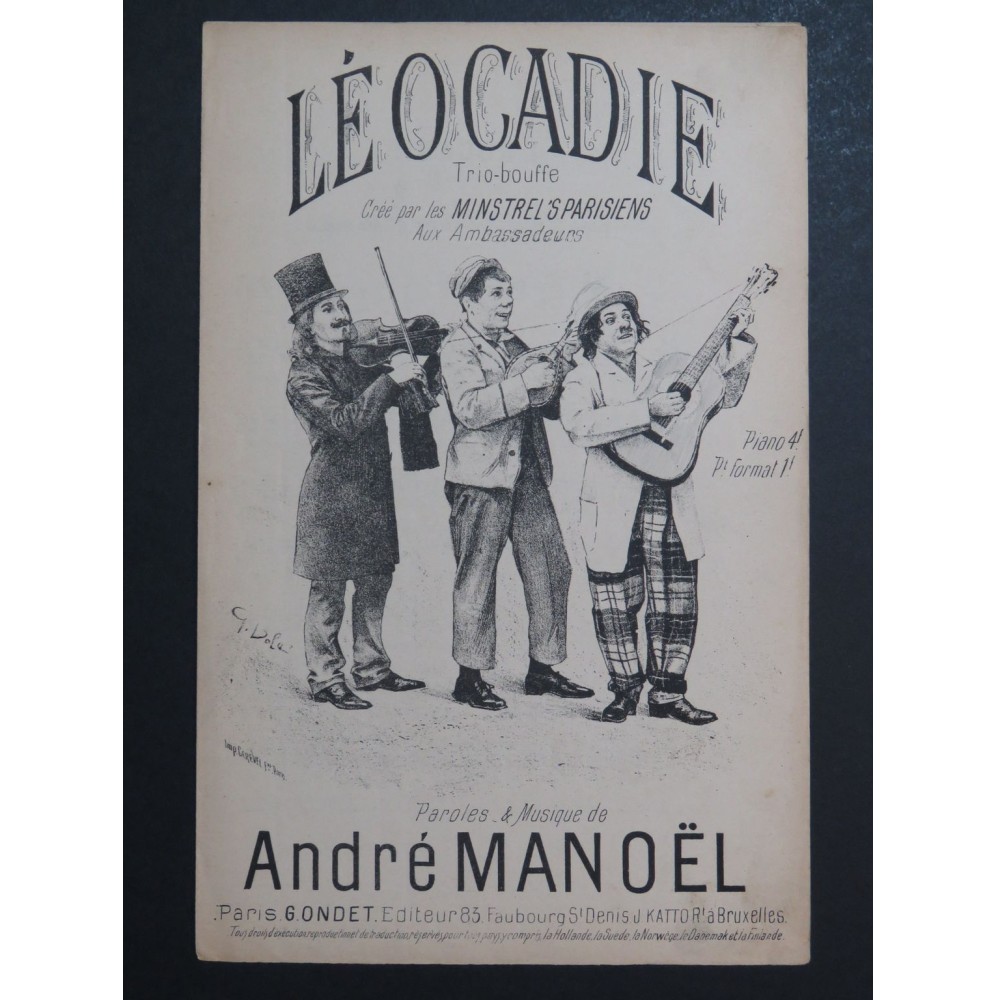 Léocadie Chansonnette André Manoël Chant