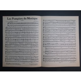 GASTÉ Louis Les Pompiers du Mexique Chant Piano 1948