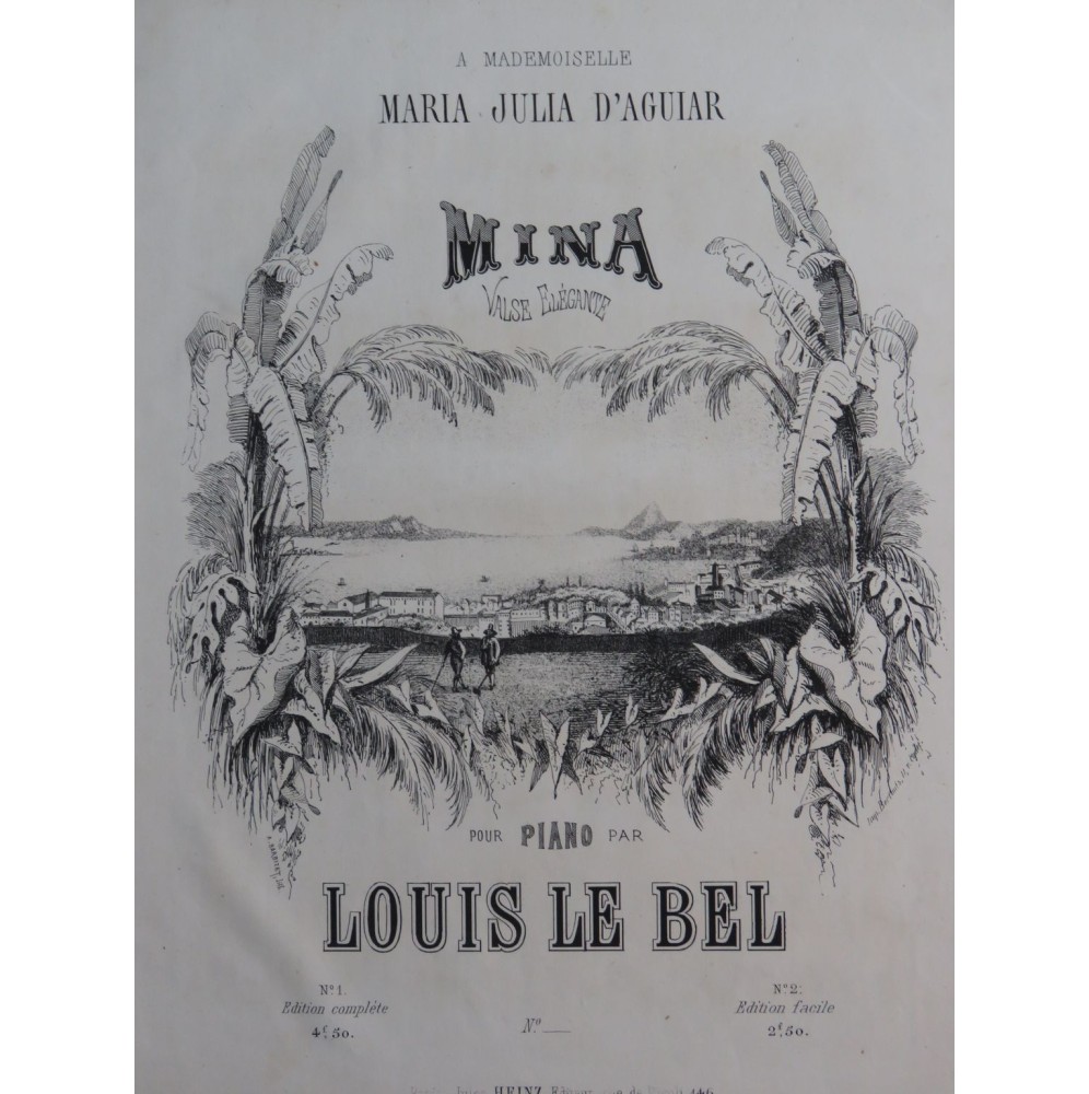 LE BEL Louis Mina Piano XIXe siècle