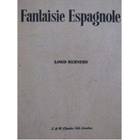 BERNERS Lord Fantaisie Espagnole Orchestre 1920