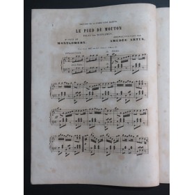 MONTGOMERY Le Pied de Mouton Piano XIXe siècle