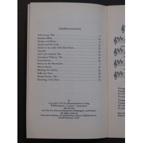 Englisches Folksong-Büchlein Chant Guitare 1976
