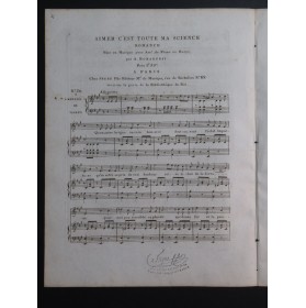 ROMAGNESI Antoine Aimer c'est toute ma Science Chant Piano ou Harpe ca1820