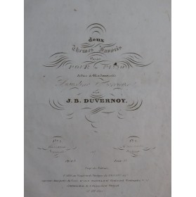 DUVERNOY J. B. Mazurka Nationale op 65 Piano ca1837