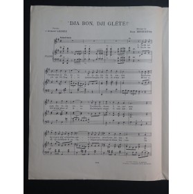 DEROUETTE Rose Dja Bon Dji Glète ! Chant Piano