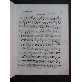 MEYERBEER G. Le Prophète N. Louis Suite No 1 Violon seul ca1850