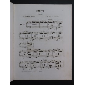 ASCHER Joseph Pépita Piano ca1850