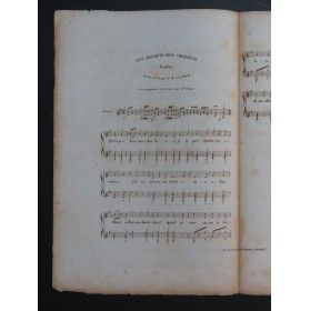BRUYS Léon Les Regrets d'un Chasseur Chant Guitare ca1830