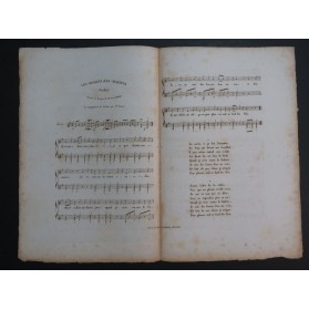 BRUYS Léon Les Regrets d'un Chasseur Chant Guitare ca1830