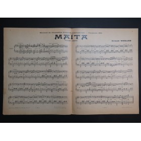 WEILLER Ernest Maïta Piano 1931