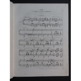 LISZT Franz Cujus Animam Air du Stabat Mater Rossini Piano ca1853