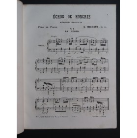 MICHEUZ Georges Echos de Hongrie op 50 Piano ca1867