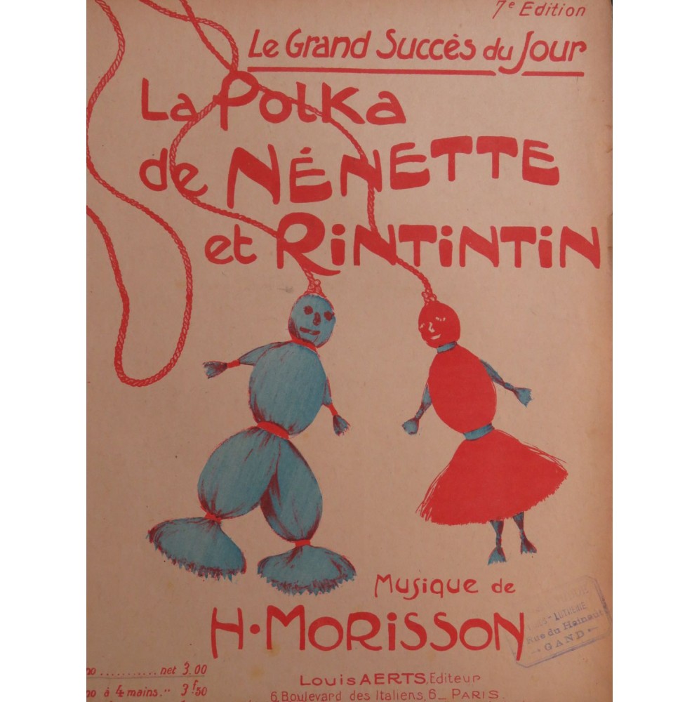 MORISSON Henri La Polka de Nénette et Rintintin Piano