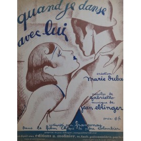 EBLINGER Jean Quand je danse avec lui Chant Piano 1930