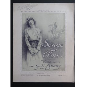 BERRY Georges Songe Bleu Valse Dédicace Piano