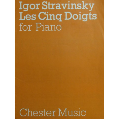 STRAVINSKY Igor Les Cinq Doigts Piano