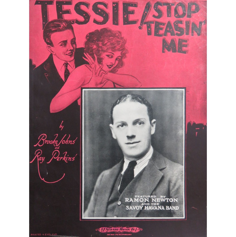 BROOKE Johns PERKINS Ray Tessie Chant Piano 1924