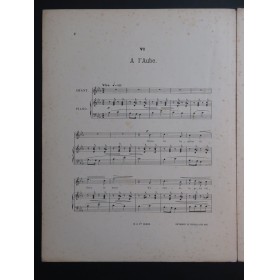 WIDOR Ch. M. A L'Aube Chant Piano 1902