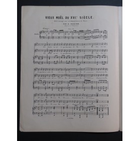 DALLIER Henri Vieux Noël du XVIe siècle Chant piano ca1880