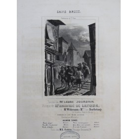 DE LATOUR Aristide Sans Bruit Chant Piano 1840