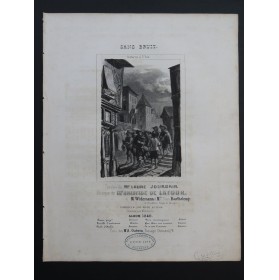 DE LATOUR Aristide Sans Bruit Chant Piano 1840