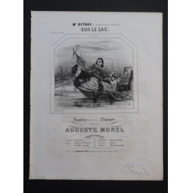 MOREL Auguste Sur le Lac Chant Piano ca1840