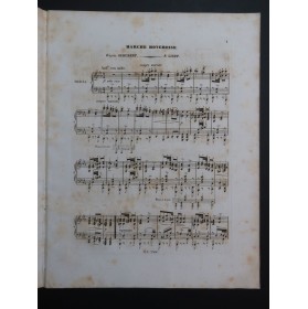 LISZT Franz Marche Hongroise d'après F. Schubert Piano ca1840