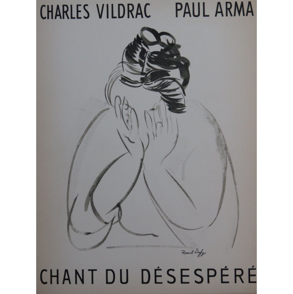 ARMA Paul Chant du Désespéré Raoul Dufy Chant Piano 1953