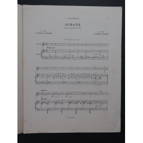 GEORGES Alexandre Aubade Chant Piano ca1900
