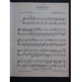 MORET Neil Poppies Japanese Fantaisie Piano 1904