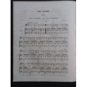 LABARRE Théodore Mon Adorée Chant Piano ca1840