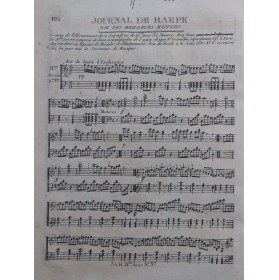 MÉHUL Air de Danse d'Euphrosine Harpe ca1795