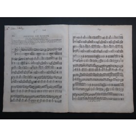 MÉHUL Air de Danse d'Euphrosine Harpe ca1795
