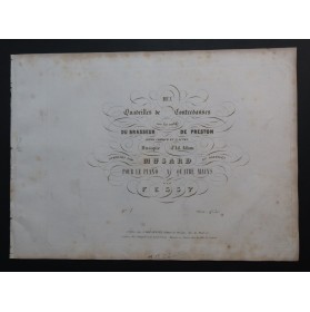 MUSARD Le Brasseur de Preston Quadrille No 1 Piano 4 mains ca1840