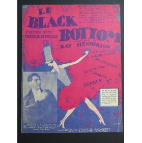 HENDERSON Ray Le Black Bottom Chant Piano 1926