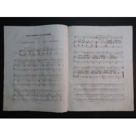 CONTE Jean Adieux à l'Écosse Chant Piano ca1840