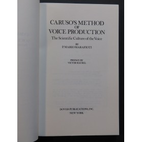 MARAFIOTI P. Mario Caruso's Method of Voice Production 1981