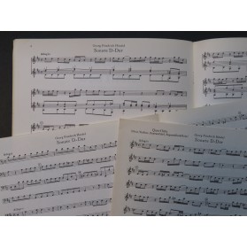 HAENDEL G. F. Sonate D Dur Guitare Flûte à bec 1959