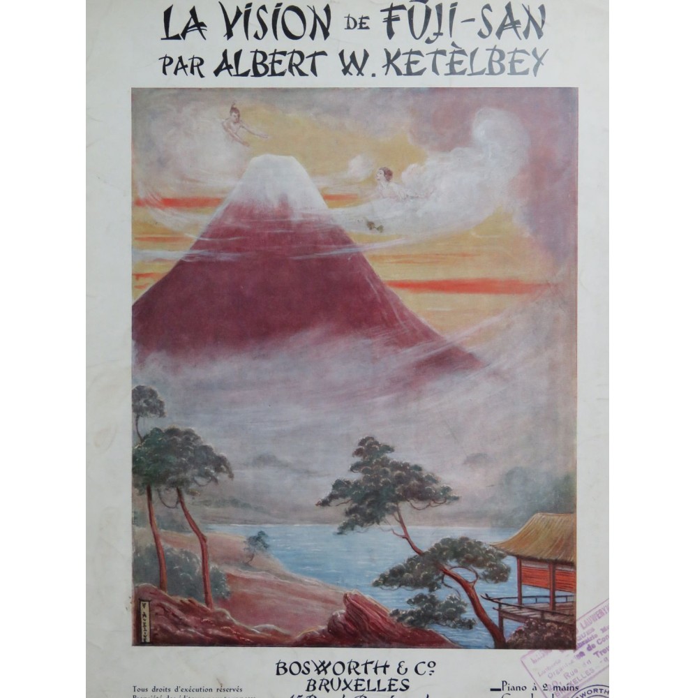 KETÈLBEY Albert W. La Vision du Fuji-San Japon Piano 1932