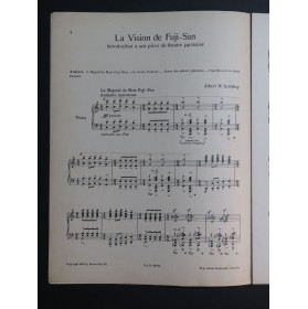 KETÈLBEY Albert W. La Vision du Fuji-San Japon Piano 1932