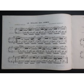 LONGUEVILLE Alphonse La Veillée des Armes Piano 1853
