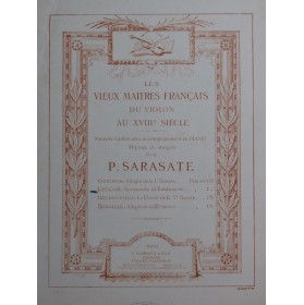 LECLAIR Jean-Marie Sarabande et Tambourin Piano Violon ca1890