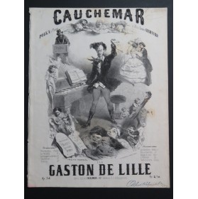 DE LILLE Gaston Cauchemar Piano ca1857