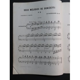 ROSELLEN Henri Mélodie de Donizetti Variée No 2 op 29 Piano 4 mains XIXe